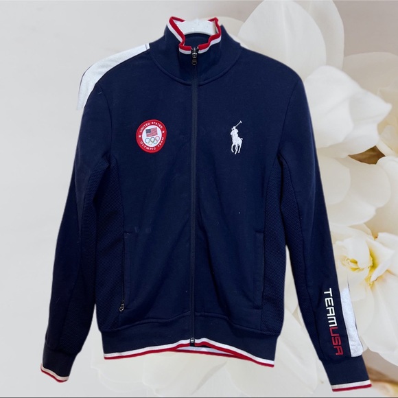 Polo Ralph Lauren Jackets & Blazers - RALPH LAUREN OLYMPIC TEAM USA OFFICIAL navy athletic jacket